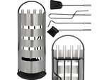 Dandibo Set Caminetto Moderno In Acciaio Inox 5 Pezzi 96615 Set Caminetto Set Caminetto Set Stufa