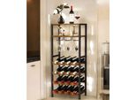 Dandibo Portabottiglie In Metallo Nero In Piedi Con Portabicchieri 100 Cm 96575 Portabottiglie Portabottiglie Portabottiglie Moderno