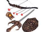 Set Cavaliere Arco Spada Scudo Costume Cavaliere ZA5291