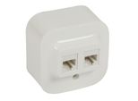 Presa 2Xrj45 Utp Categoria 5E Per Montaggio Aperto Forix Legrand - Bianco