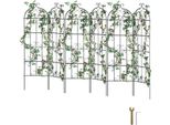 Set Di 6 Tralicci Di Sostegno Per Piante Rampicanti - Traliccio Di Sostegno Per Piante Rampicanti 51X180Cm - Ideale Per Il Giardino E Il Terrazzo - Supporto Per Piante Rampicanti