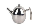Teiera In Acciaio Inox Caffettiera Bollitore Con Filtro Di Grande Capacità (1 Litro)