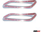 Striscia Catarifrangente Per Bmw X1 E84 2012-2015 Cromo Abs Argento 2Pcs