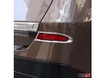 Cornice Fendinebbia Per Bmw X3 F25 2015-2017 Cromo Abs Argento 2X