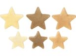 Decorazioni Natalizie Floccate A Forma Di Stella Ø4/5 Cm 40 Pezzi Giallo Marrone, 40 Pezzi