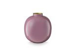 Dekovase PIP STUDIO Vase, lila, B:23cm H:23cm T:23cm Ø:23cm, Metall, Vasen