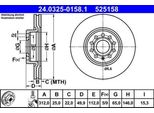 Ate Disco Freno Articolo: 24.0325-0158.1