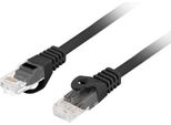Lanberg Patchcord Cat.6 Utp Lszh Cu 0.5M Schwarz Fluke Zerti
