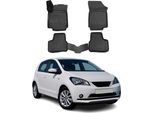 2011-2025 Seat Mii Tappetini Tpe Nero 4 Pezzi