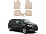 2003-2015 Vw Touran Tappetini Tpe Beige 4 Pz