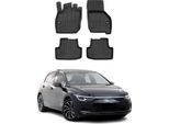 2020-2025 Vw Golf Mild Hybrid Tappetini Tpe Nero 4 Pz