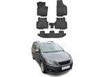 2010-2015 Seat Alhambra Tappetini Tpe Nero 5 Pezzi