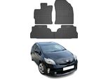 2011-2015 Toyota Prius Plus Tappetini In Gomma Nera 4 Pz