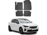 2019-2025 Opel E-Corsa Tappetini In Gomma Nera 4 Pz