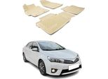 2013-2021 Toyota Corolla Tappetini Tpe Beige 4 Pz