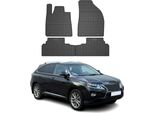 2008-2015 Lexus Rx Hybrid Tappetini In Gomma Nera 4 Pezzi