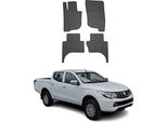2014-2024 Mitsubishi L200 Tappetini Tpe Nero 4 Pezzi