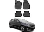 2017-2025 Vw Polo Tappetini Tpe Nero 4 Pz