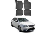 2002-2019 Seat Toledo Tappetini Tpe Nero 4 Pz