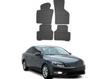 2010-2015 Vw Passat B7 Tappetini Tpe Nero 4 Pz