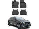 2018-2025 Vw T-Roc Tappetini Tpe Nero 4 Pz