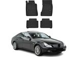 2004-2011 Mercedes Cls C219 Tappetini Tpe Nero 4 Pz