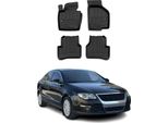 2005-2010 Vw Passat B6 Tappetini Tpe Nero 4 Pz