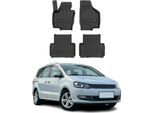 2010-2025 Vw Sharan Tappetini Tpe Nero 4 Pz