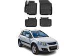 2006-2013 Suzuki SX4 Tappetini Tpe Nero 4 Pz
