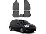 2002-2008 Ford Fiesta Tappetini Tpe Nero 4 Pz