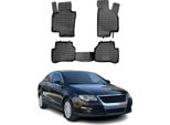 2005-2011 Vw Passat B6 Tappetini Tpe Nero 4 Pz
