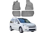 2008-2018 Citroen Berlingo Tappetini Tpe Grigio 4 Pz