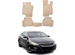 2008-2017 Vw Passat Cc Tappetini Tpe Beige 4 Pz