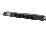 Lanberg Pdu 19" Rack Ciabatta Di Alimentazione 1U 16A 5X 230V It 2M Nero"