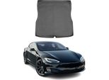 Tappetino Per Bagagliaio Vassoio Per Tesla Model S 2012-2025 Gomma Tpe Nero