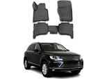 2010-2018 Vw Touareg Tappetini Tpe Nero 4 Pz