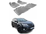 2013-2021 Toyota RAV4 Tappetini Tpe Grigio 4 Pz