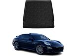 Fodera Per Bagagliaio Per Porsche Panamera 2010-2016 In Gomma Tpe Nero