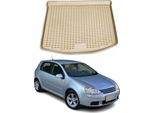 Tappetino Per Bagagliaio Vaschetta Per Vw Golf 2003-2009 Hatchback Gomma Tpe Beige