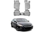 2008-2017 Vw Cc Tappetini Tpe Grigio 4 Pz