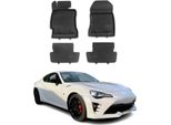 2012-2021 Toyota Gt 86 Tappetini Tpe Nero 4 Pezzi
