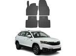 2019-2025 Skoda Kamiq Tappetini In Gomma Nera 4 Pz