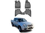 2006-2012 Mazda BT-50 Tappetini Tpe Nero 4 Pz