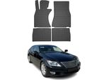 2006-2017 Lexus Ls Iv Tappetini In Gomma Nero 4 Pz