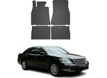 2000-2016 Lexus Ls Tappetini In Gomma Nero 4 Pz