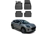 2019-2025 Ford Puma Tappetini Tpe Nero 4 Pz