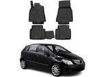 2005-2011 Mercedes Classe B W245 Tappetini Tpe Nero 4 Pezzi