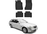 2003-2009 Mercedes Classe E T-Model W211 S211 Tappetini Tpe Nero 4 Pz