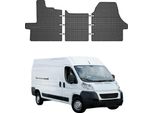 2006-2011 Citroen Jumper Tappetini In Gomma Nera 3 Pz