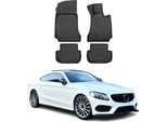 2014-2021 Mercedes Classe C Tappetini Tpe Nero 2 Pezzi